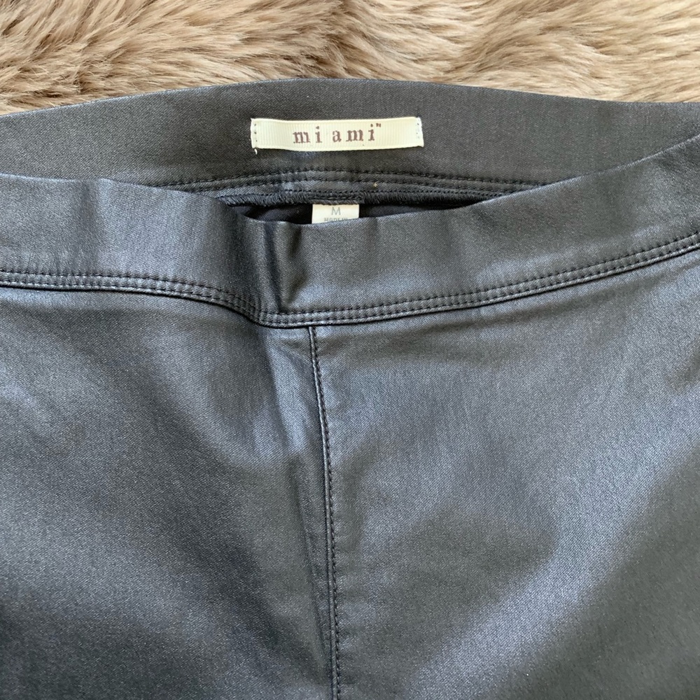 Faux leather leggings